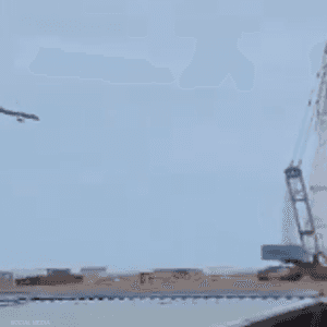 لحظة تحطم الطائرة