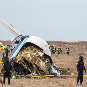 حطام الطائرة الأذربيجانية