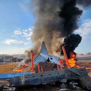 صورة للطائرة التي تعرضت للحادث