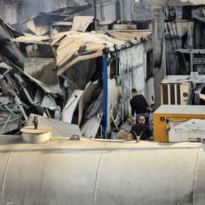 المستشفى تعرض لدمار تام