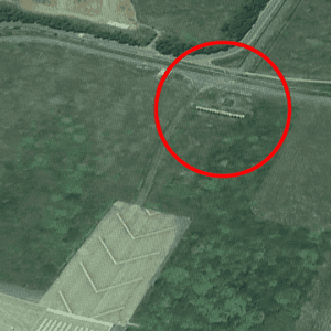 يظهر الجدار الخرساني في خرائط الأقمار الصناعية