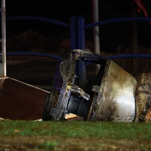 شظايا صاروخ بالستي أطلقه الحوثيون على إسرائيل