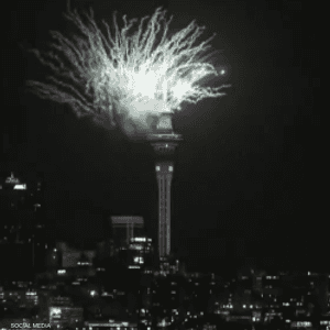 الاحتفال بالألعاب النارية