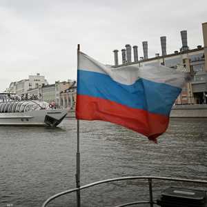 صورة للعلم الروسي في موسكو.. أرشيفية