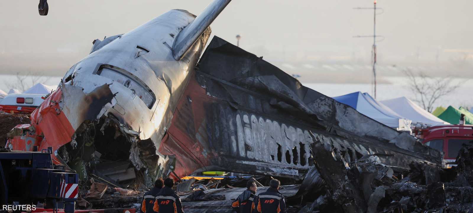 صورة للطائرة المنكوبة في كوريا الجنوبية