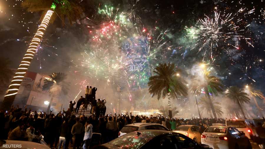 الاحتفالات في العاصمة العراقية بغداد