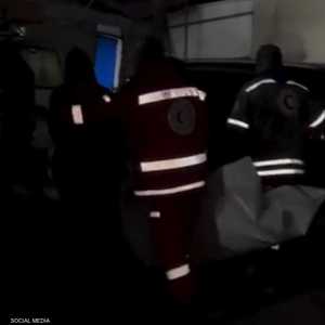 من الصور المتداولة لضحايا الغارات الإسرائيلية