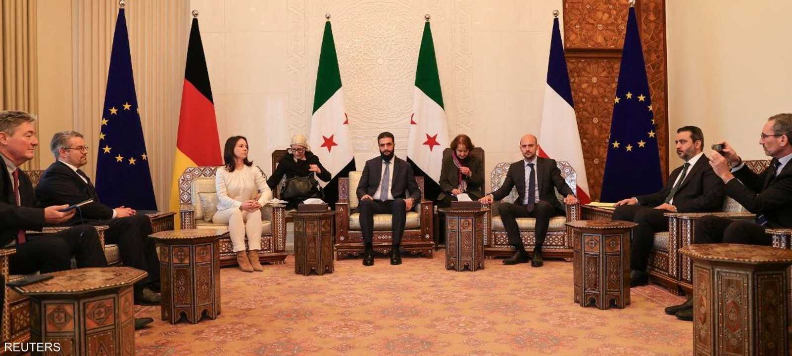 تعد زيارة بارو وبيربوك لدمشق الأولى الغربية على هذا المستوى