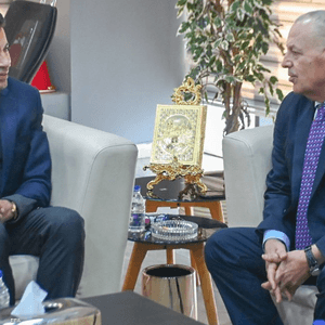 لقاء وزير الرياضة المصري مع رئيس اتحاد الكرة