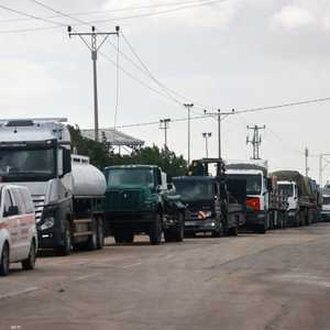 قافلة مساعدات متجهة إلى قطاع غزة-أرشيف