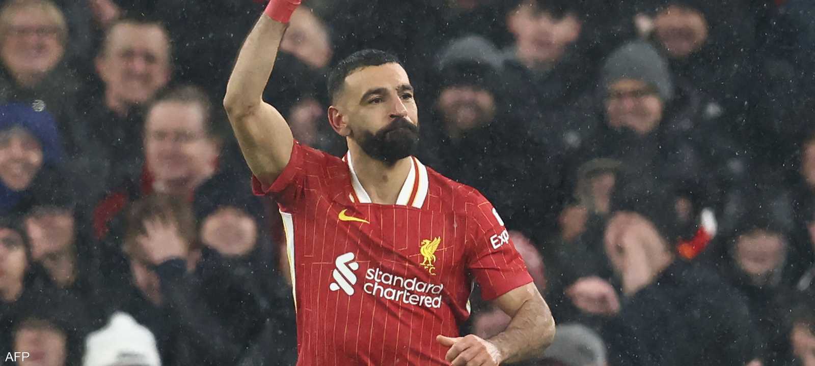 النجم المصري محمد صلاح لاعب ليفربول الإنجليزي