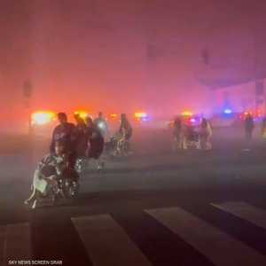 إجلاء المرضى من أحد المستشفيات بسبب الحرائق في لوس أنجلوس