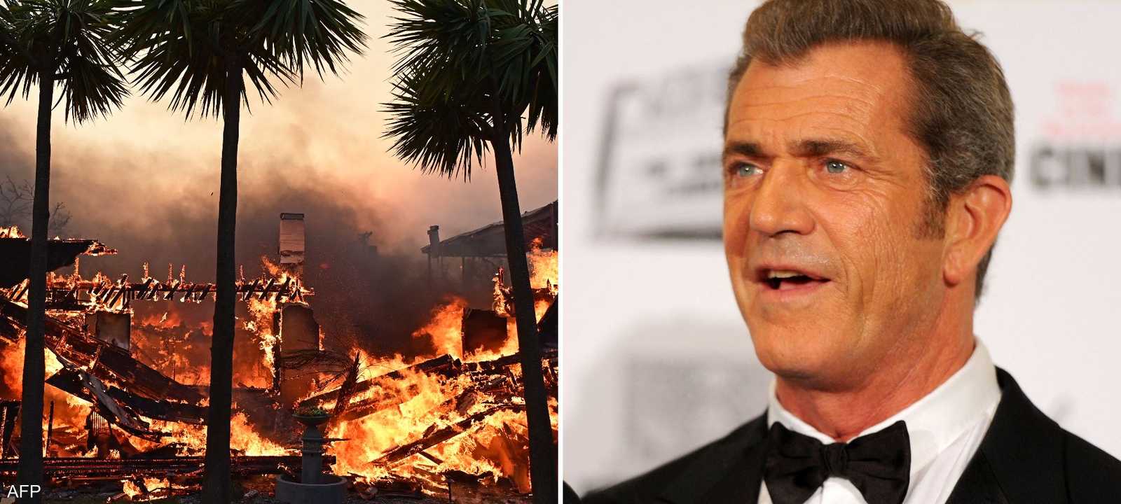 حرائق التهمن منزل الممثل ميل غيبسون