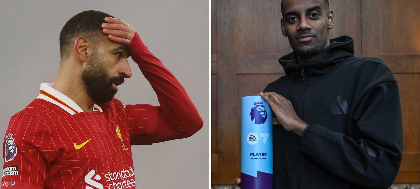 محمد صلاح خسر الجائزة أمام أيزاك