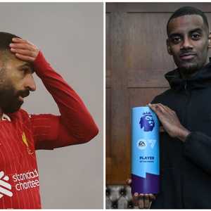 محمد صلاح خسر الجائزة أمام أيزاك