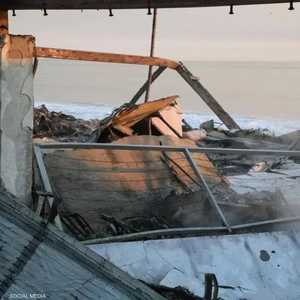 تحول المنزل إلى حطام