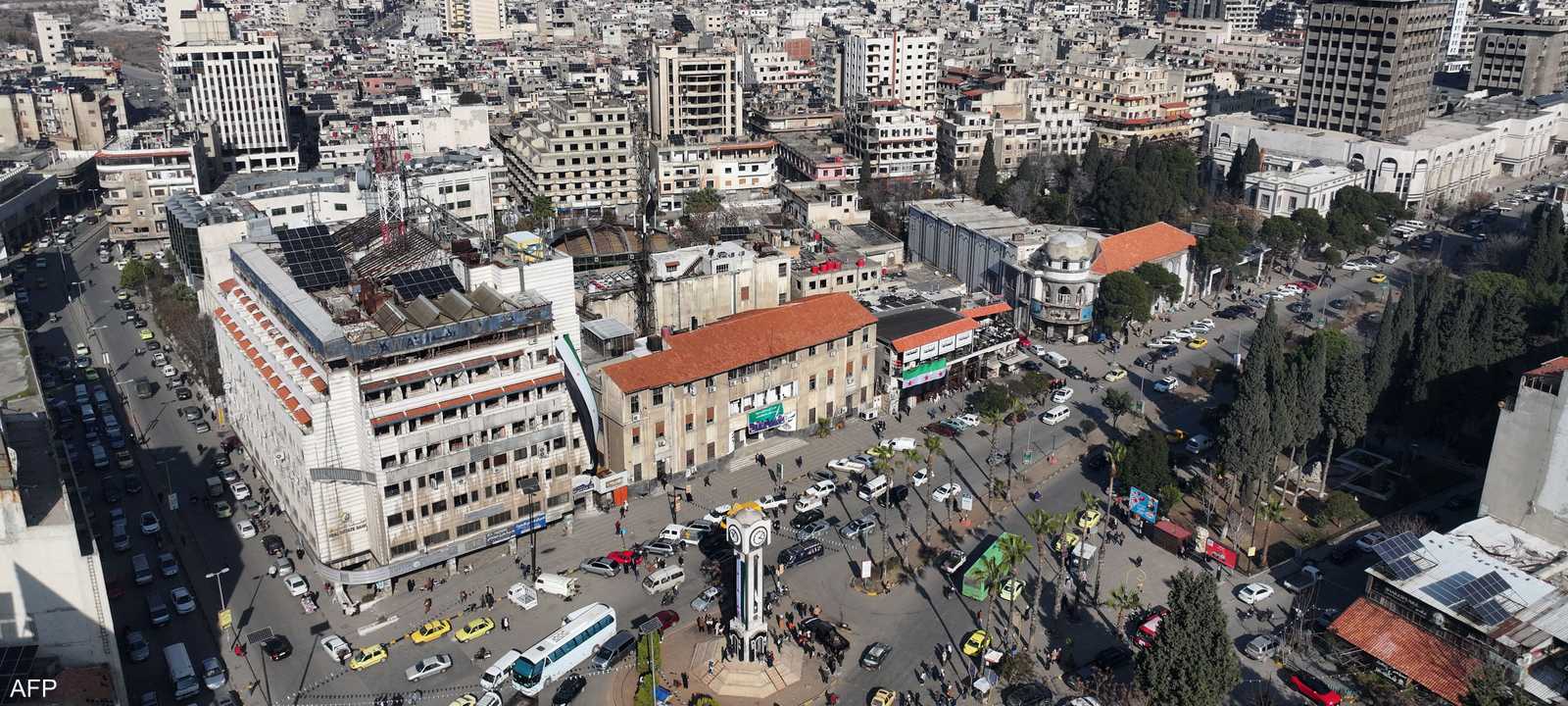 مشهد عام من مدينة حمص السورية