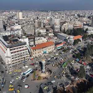 مشهد عام من مدينة حمص السورية