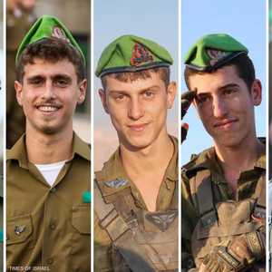 الجنود الخمسة القتلى وفقا لإعلان الجيش الإسرائيلي