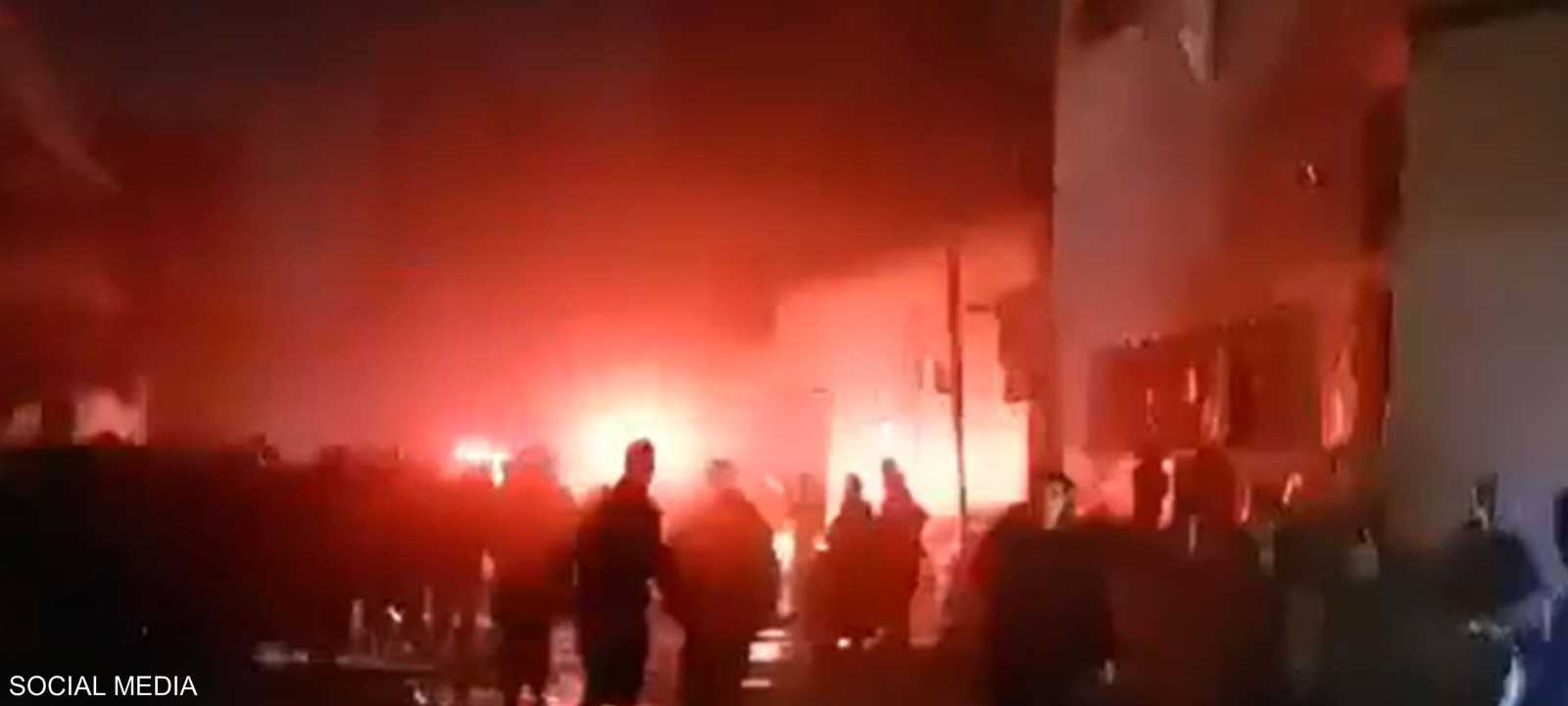 الموقع الذي شهد القصف الإسرائيلي