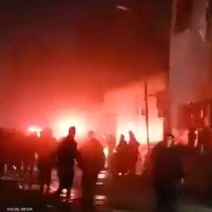 الموقع الذي شهد القصف الإسرائيلي