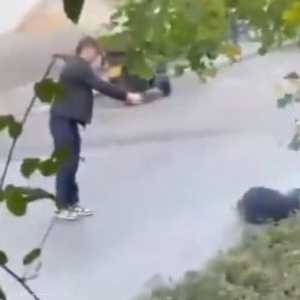 جانب من الحادث في تل أبيب