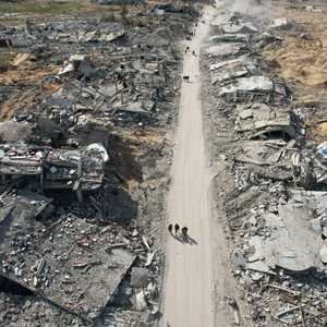 الدمار في مدينة رفح بعد بدء وقف إطلاق النار غزة