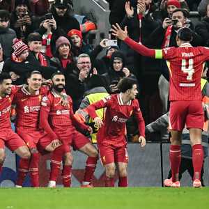 صلاح سجل الهدف الأول لليفربول