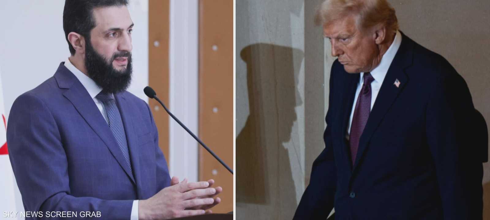 أحمد الشرع وترامب