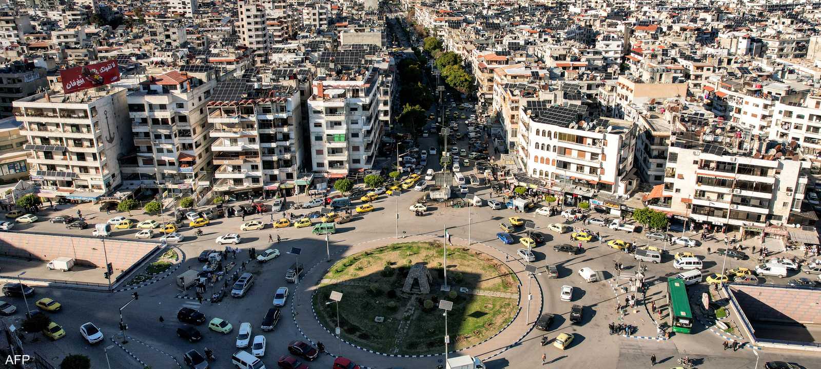 المنظر الجوي لمدينة اللاذقية السورية