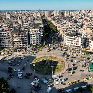 المنظر الجوي لمدينة اللاذقية السورية