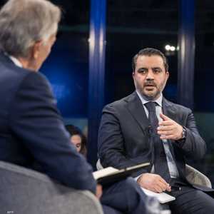 أسعد الشيباني خلال حديثه في منتدى دافوس