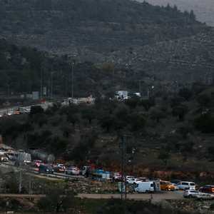 طريق بالقرب من رام الله في الضفة الغربية