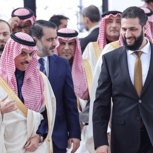 الأمير فيصل بن فرحان وأحمد الشرع