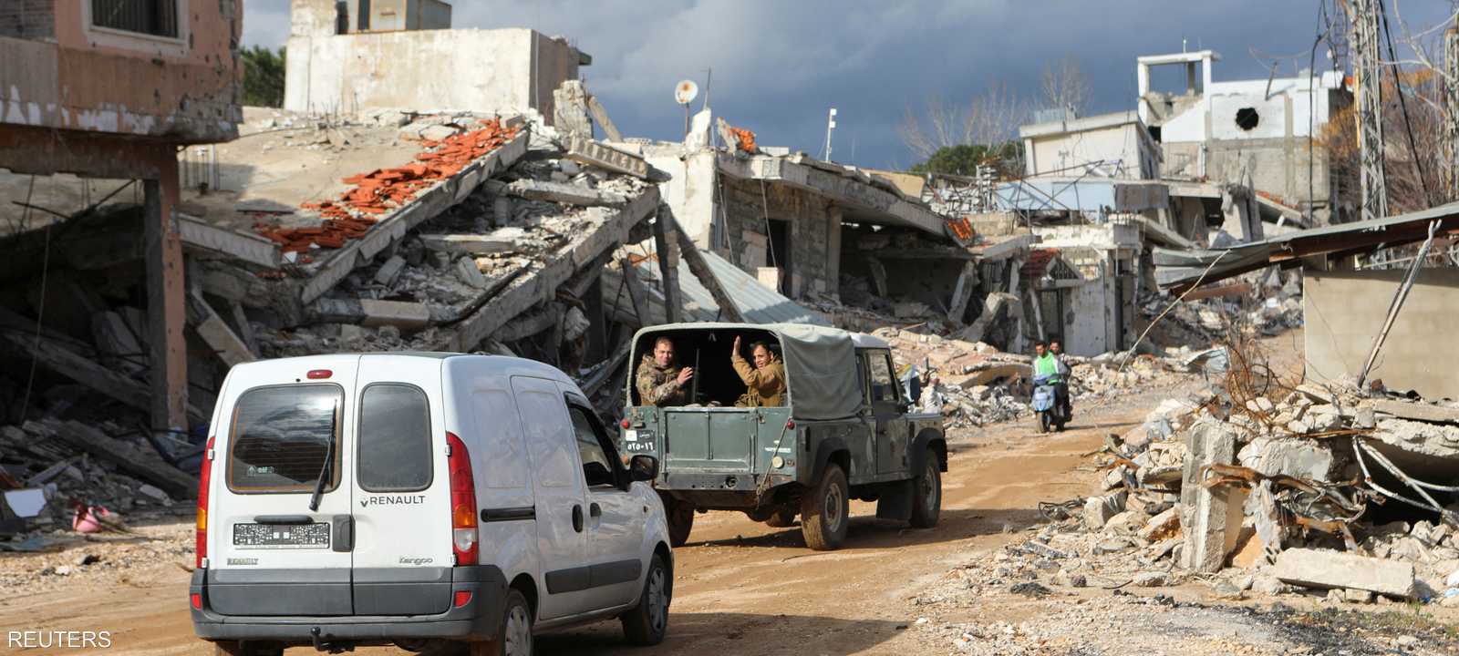 أرشيفية لآثار الدمار في بلدة الخيام جنوب لبنان