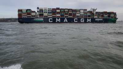 ناقلة حاويات تابعة لشركة "CMA-CGM" الفرنسية - أرشيفية