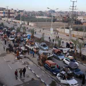 من المقرر بدء العبور من جنوب قطاع غزة إلى شماله صباح الإثنين