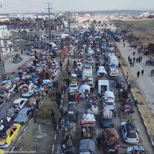 سكاي نيوز عربية ترصد معاناة النازحين خلال عودتهم لشمال غزة