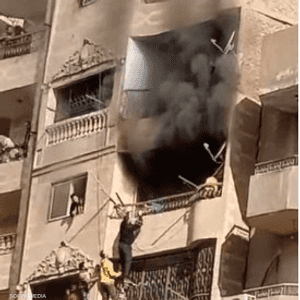 حريق بشقة في فيصل بالجيزة