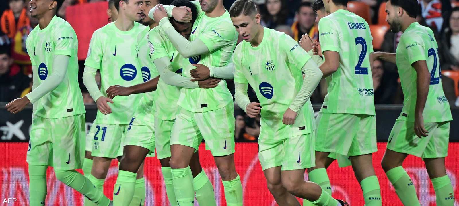 برشلونة تأهل لنصف نهائي كأس ملك إسبانيا