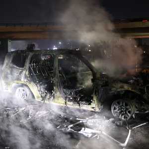 النيران أتت على السيارة التابعة لقوة اليونيفيل