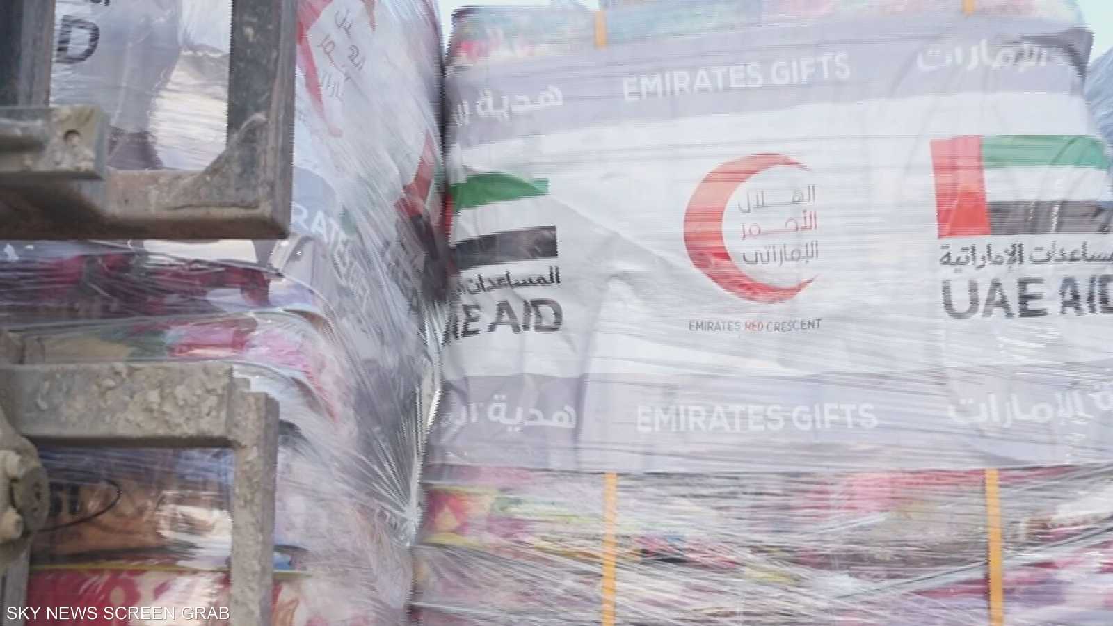 ضمن عملية الفارس الشهم 3.. الإمارات تُسير قوافل إغاثية لغزة