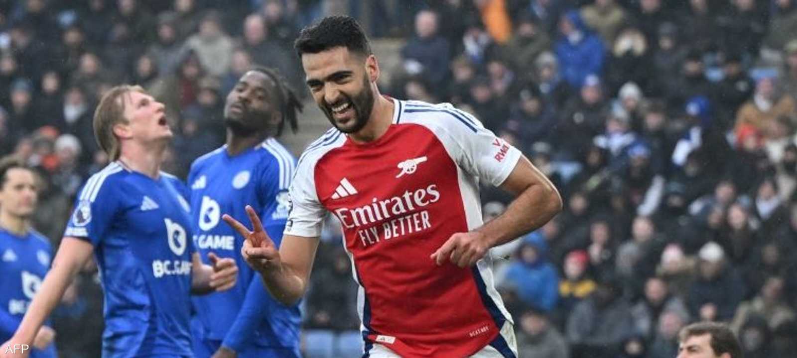 أرسنال فاز على ليستر سيتي بهدفين وواصل مطاردة ليفربول