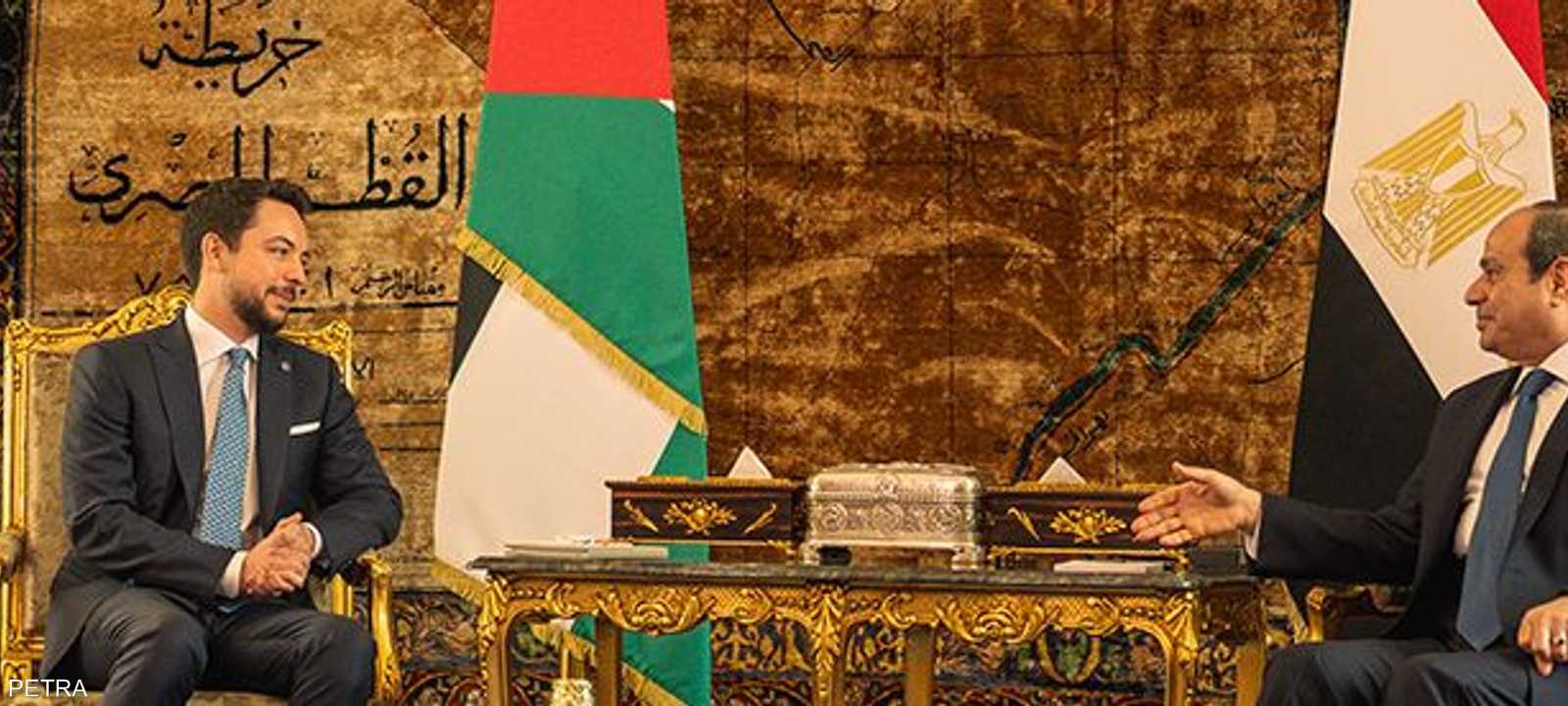 السيسي التقى ولي العهد الأردني بالقاهرة