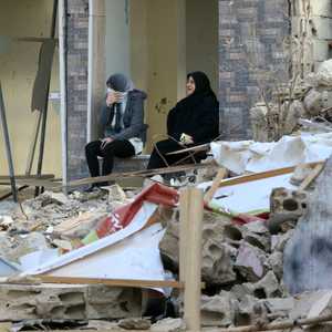 ركام في قرية ميس الجبل جنوبي لبنان