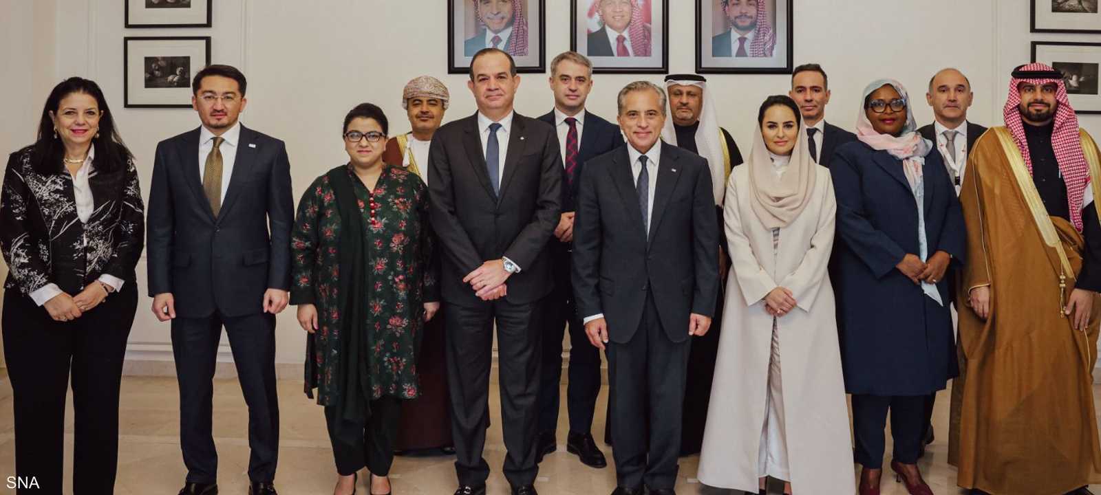 رئيس الوزراء الأردني ورؤسا الوفود المشاركة