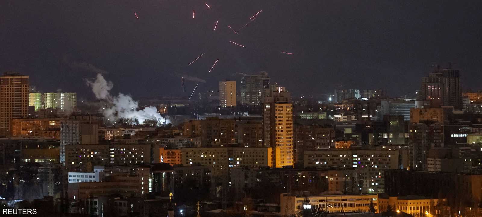 أرشيفية لهجوم روسي بالمسيرات على العاصمة الأوكرانية