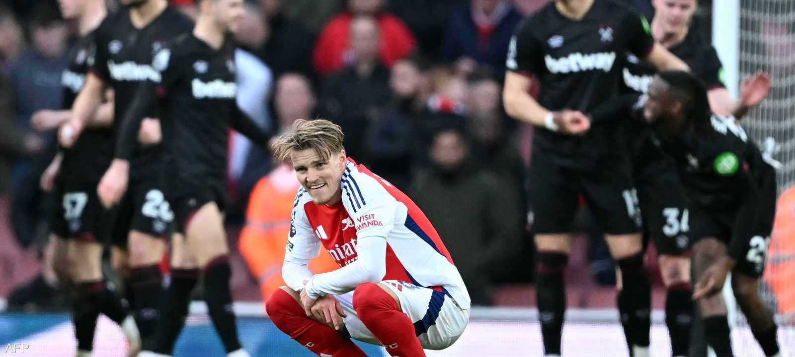 سقوط أرسنال في الدوري