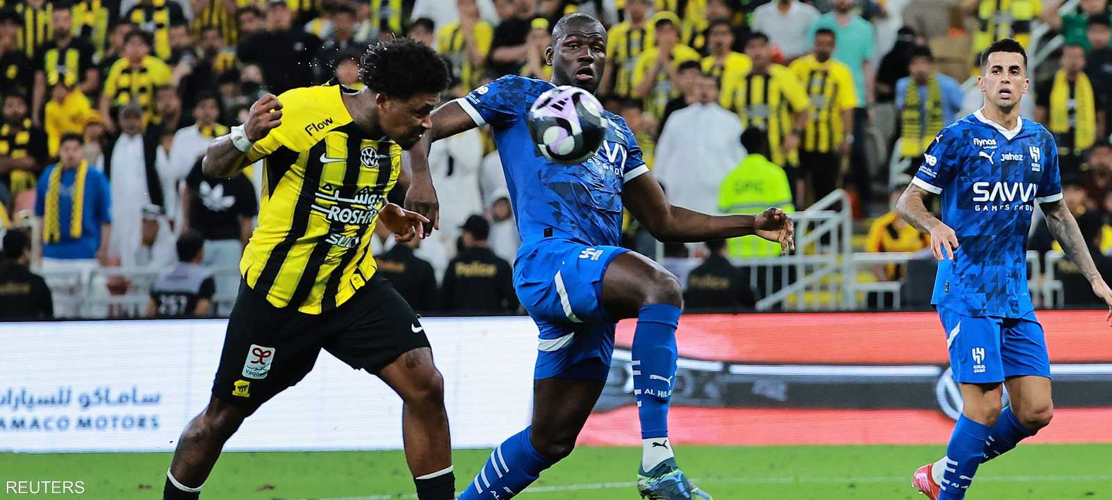 من المباراة بين الفريقين