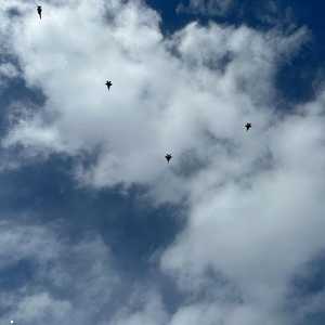 حلق الطيران الإسرائيلي على ارتفاع منخفض